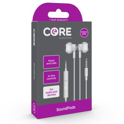 CORE SoundPods wired earphones
